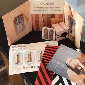 Beauty bundle foundation fragrance makeup bag